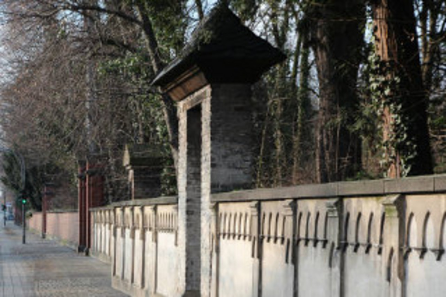 Ansicht der Mauer im Bereich der Aachenerstraße