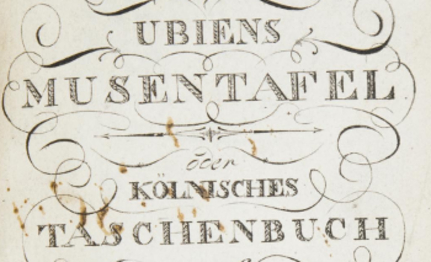 Ubiens Musentafel oder Kölnisches Taschenbuch
